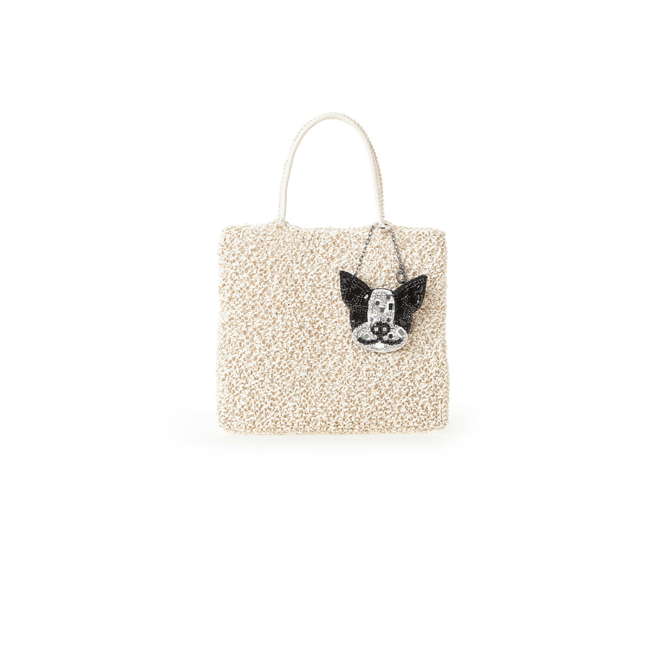 ANTEPRIMA_WIREBAG_LUMINOSA_PA13SC5150_Bag_Charm_black-white_frenchie_on_bag