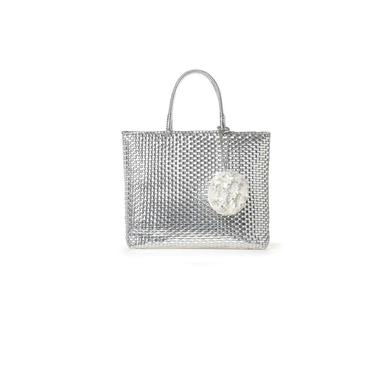 ANTEPRIMA_WIREBAG_LUSTRINO_FIORI_PL17SG3229_Bag_Charm_silver-white_on_bag