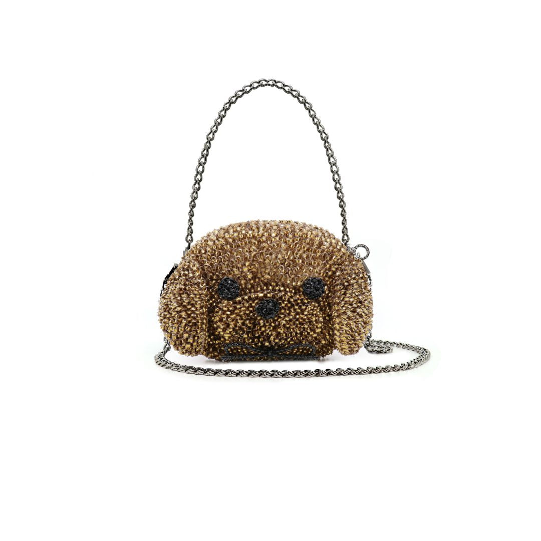 新品ANTEPRIMA ビーズ犬顔バッグ ゴールド系 ANTEPRIMA - ANIMALE WIREBAG and Accessories – Anteprima eShop