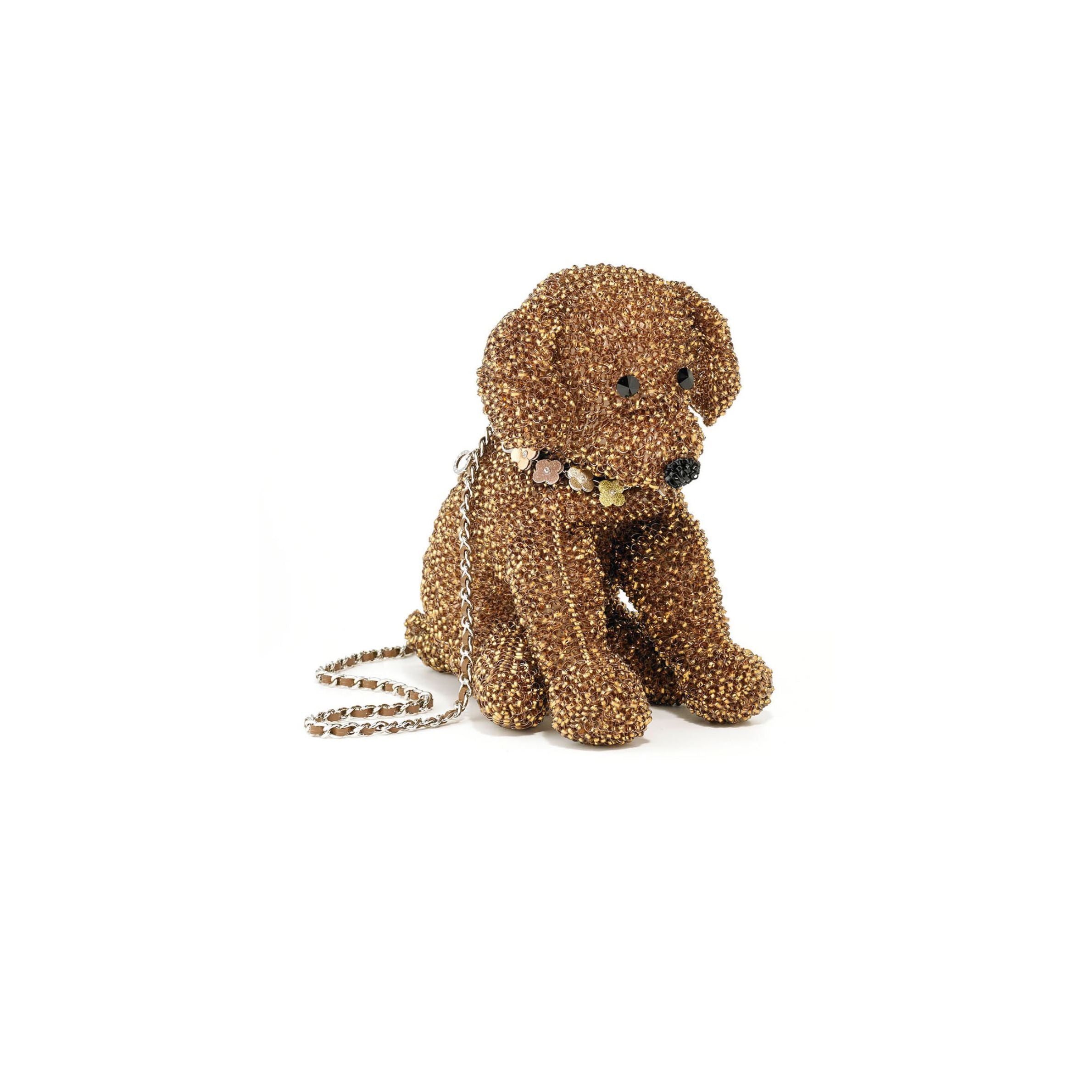 新品ANTEPRIMA ビーズ犬顔バッグ ゴールド系 ANTEPRIMA_WIREBAG_ANIMALE_POOD
