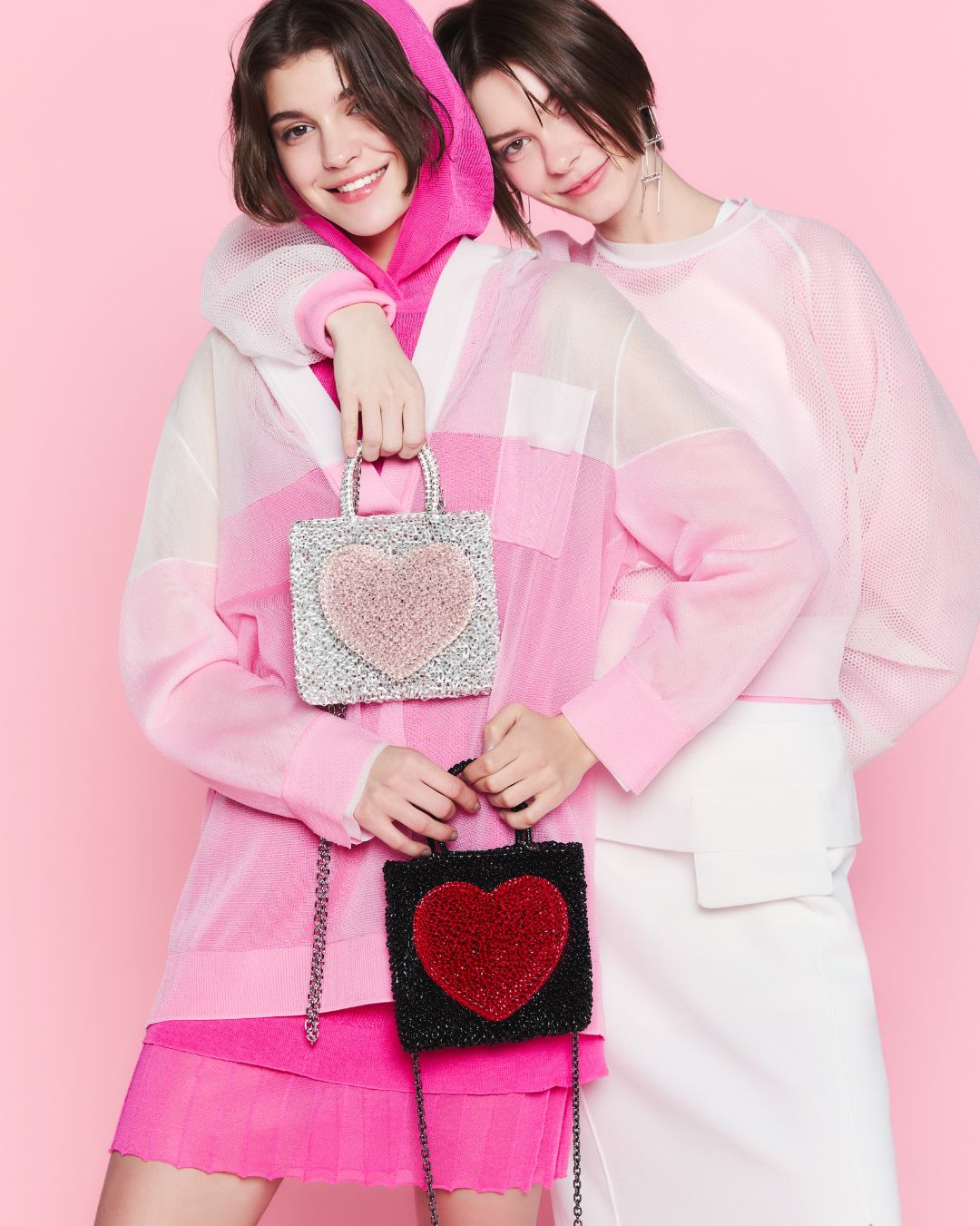 ANTEPRIMA CUORI HEART STANDARD MINIATURA CROSSBODY WIREBAG