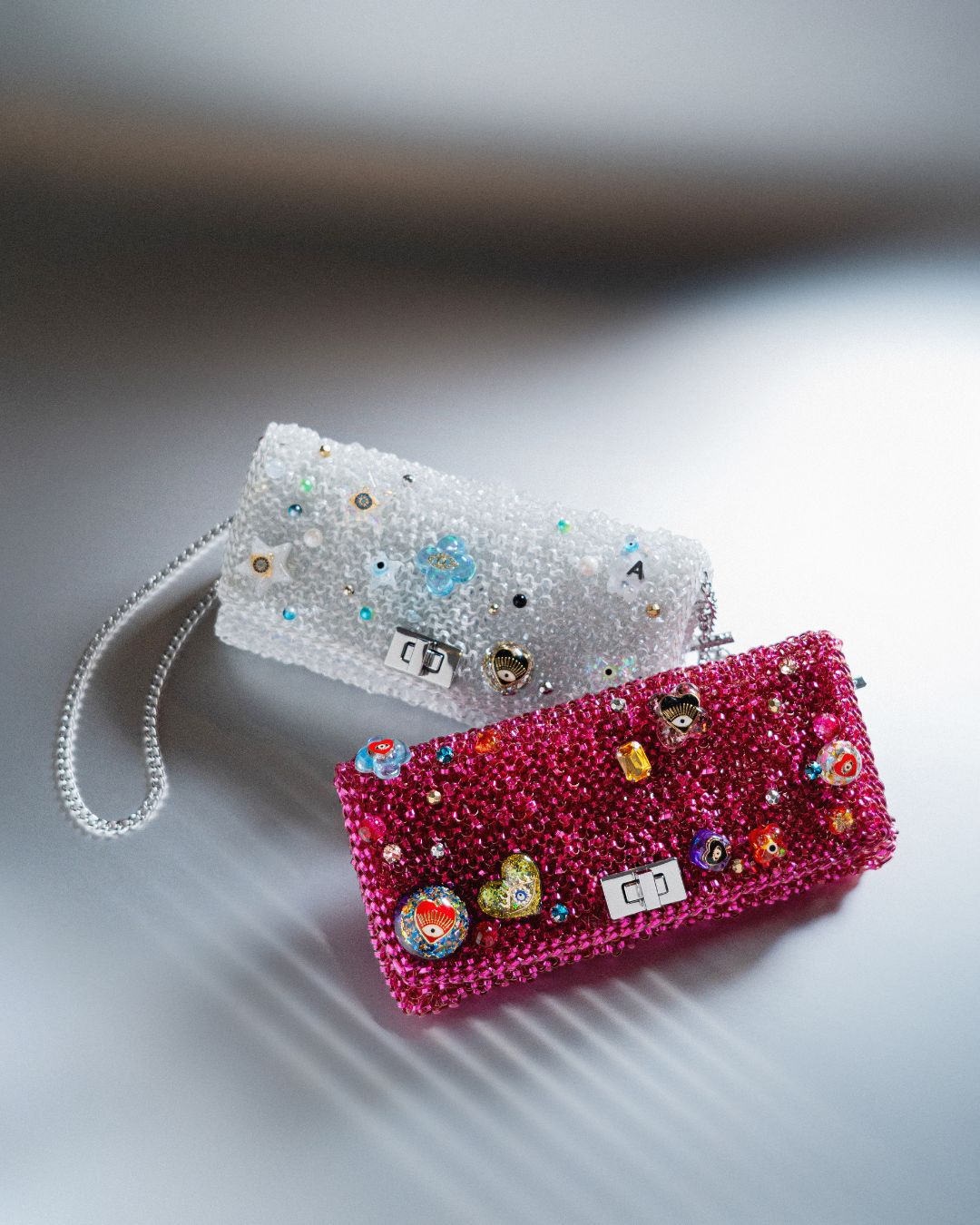 ANTEPRIMA_WIREBAG_MIKA_NINAGAWA_PL25SMF659_LUCCHETTO_II_Crossbody_fuchsia-pink_silver-white