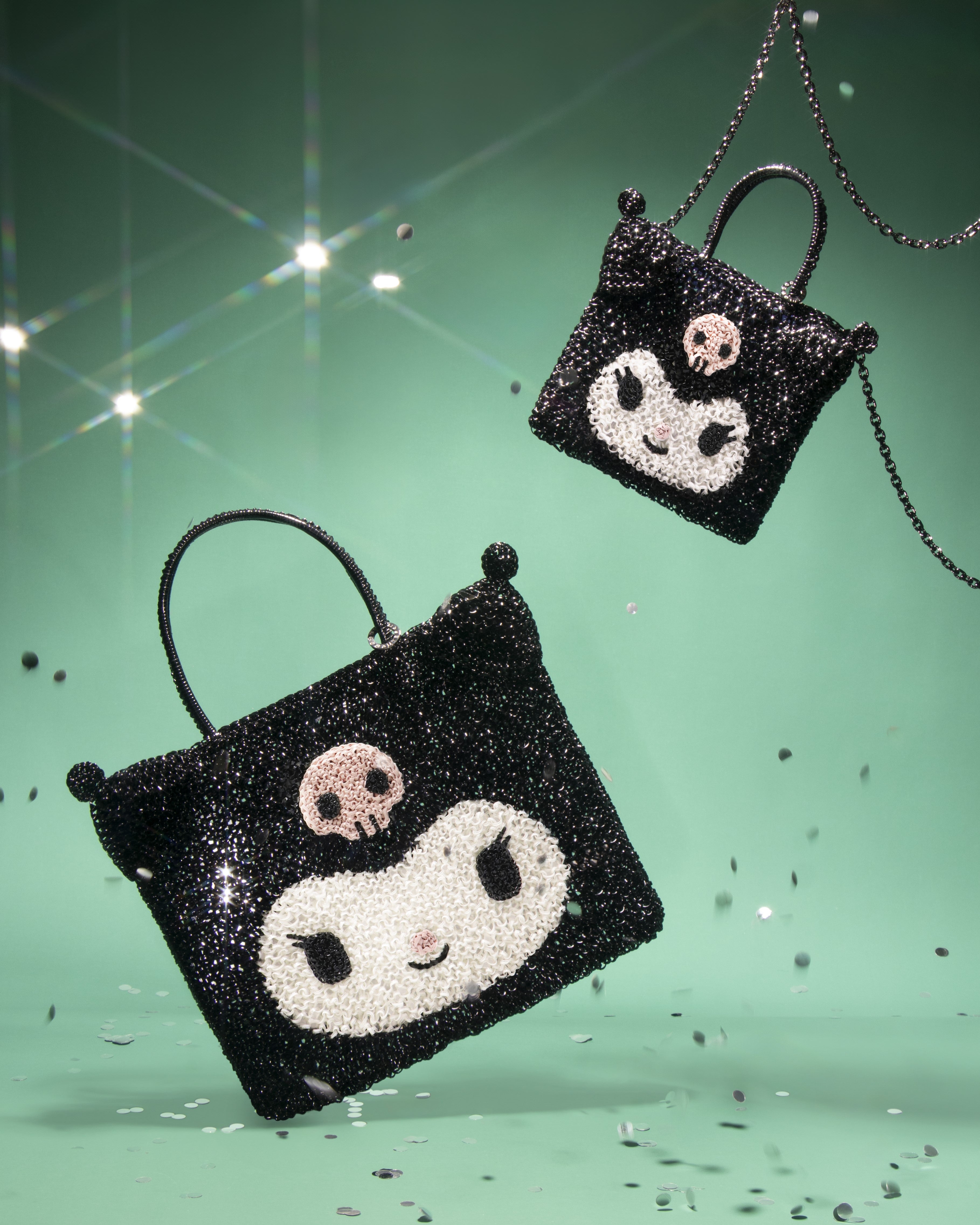 HELLOKITTY BRILMY ミニポーチ BLACK PINK ブリルミー HELLO KITTY BRILMY ブラックミニコスメポーチ ブリルミー