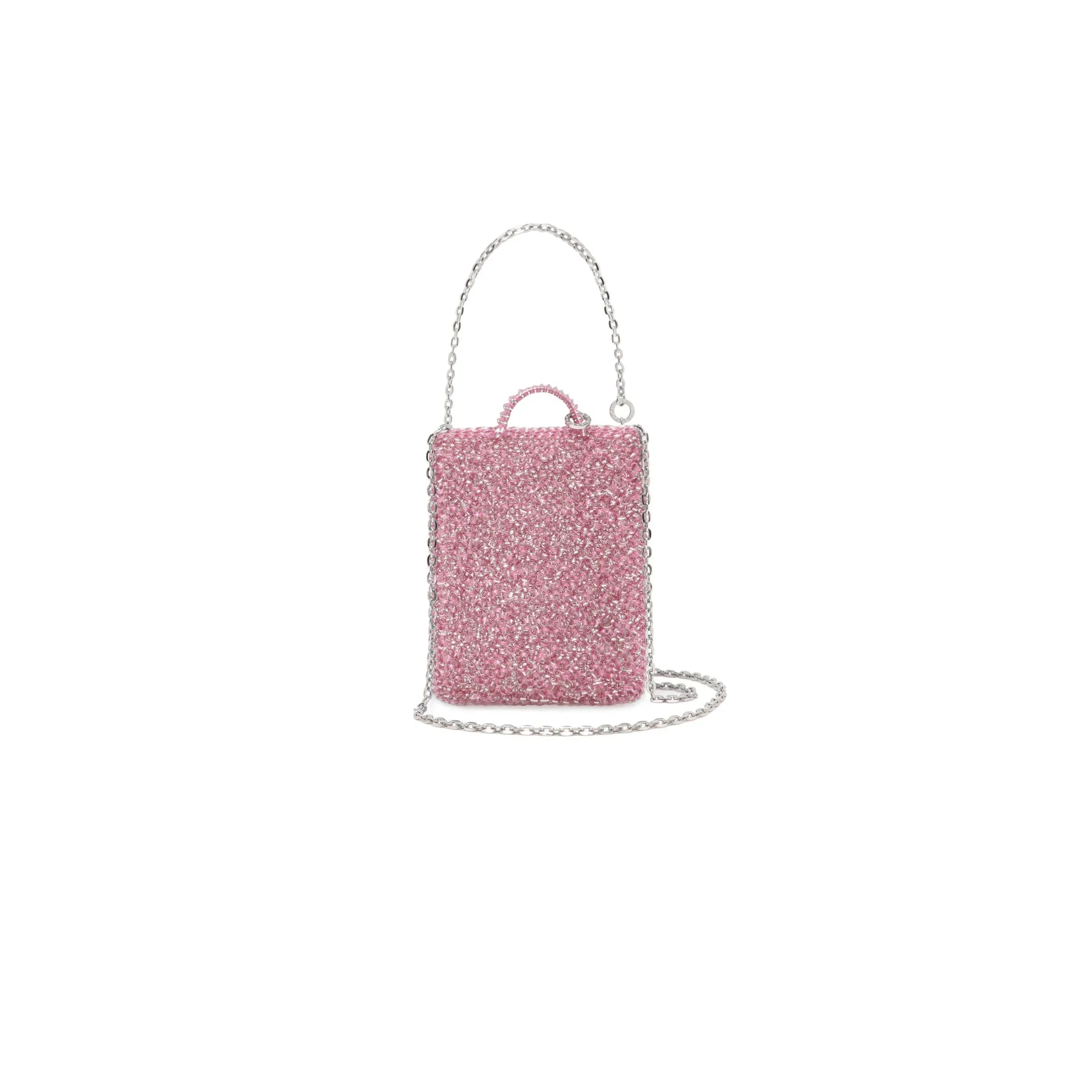 ANTEPRIMA ピンク ビーズショルダーバッグ ANTEPRIMA - STANDARD II BIRTHDAY CROSSBODY WIREBAG – ANTEPRIMA