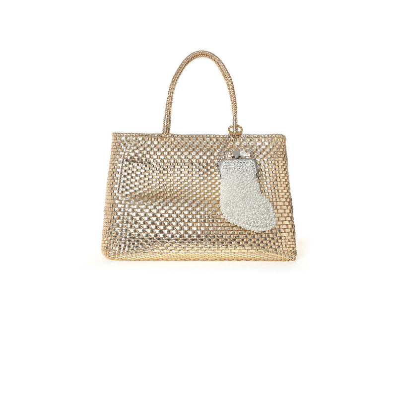 ANTEPRIMA_WIREBAG_XMAS_PL16FH8204_Bag_Charm_silver-white_Xmas_Sock_on_bag